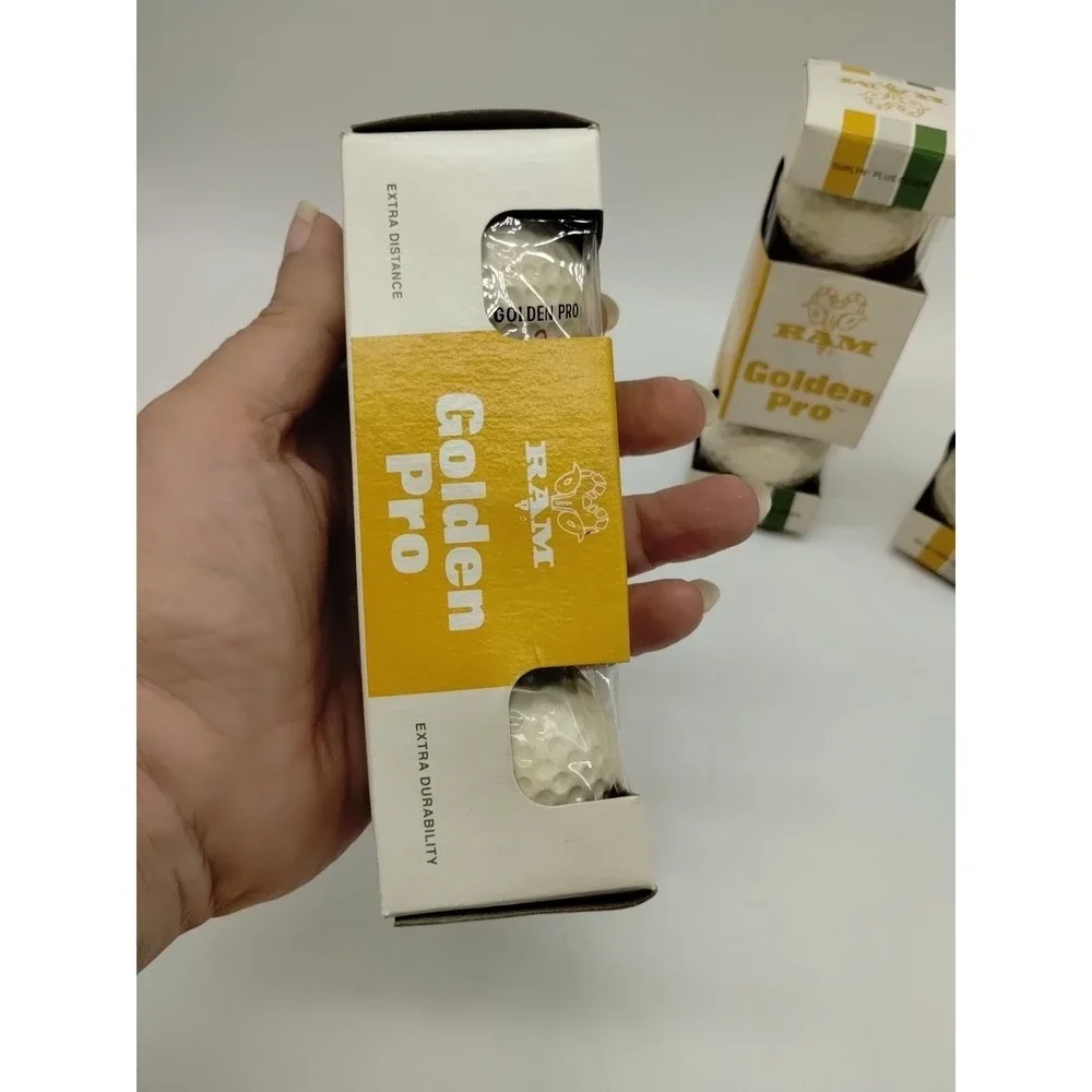 New Never Used Vintage Ram Golden Pro 3 Sleeves 3 Golf Balls Each